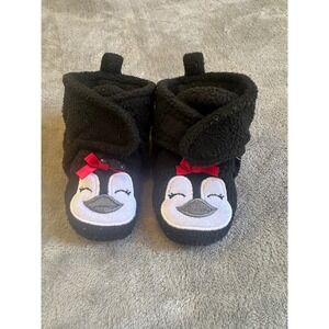 Penguin baby booties,‎ fleece feet wraps
